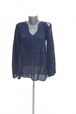 Damen -T-ShirtLindexohne Aufdruck,farbeblau,größeXS
