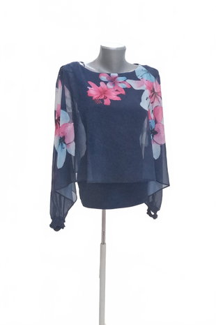 Damen -T-ShirtOrsayohne Aufdruck,farbegeblümt,größeS