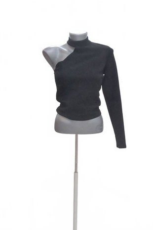Damen -T-ShirtAtmosphereohne Aufdruck,farbeschwarz,größe38