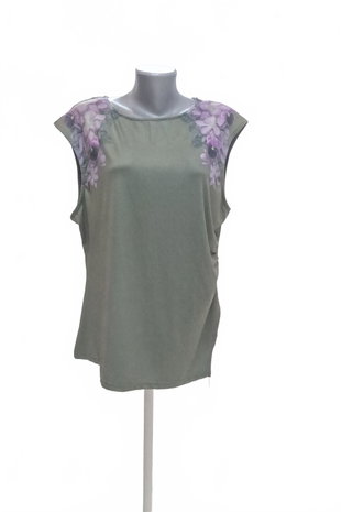 Damen -T-ShirtJaninaohne Aufdruck,farbegeblümt,größe46