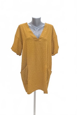 Damen -T-ShirtGenesisohne Aufdruck,farbegelb,größeXL