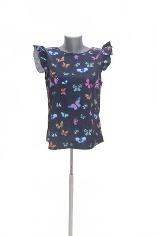 Damen -T-ShirtSheinohne Aufdruck,farbegemustert,größeM