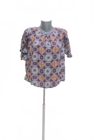 Damen -T-ShirtTuohne Aufdruck,farbegemustert,größe44