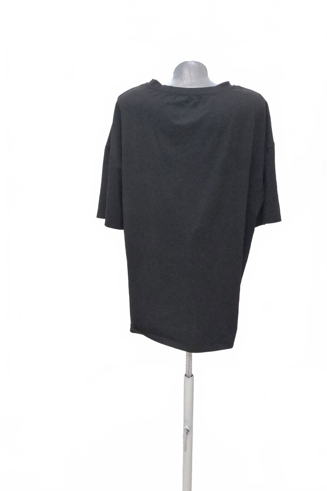 Damen -T-ShirtSheinmit Aufdruck,farbeschwarz,größeL