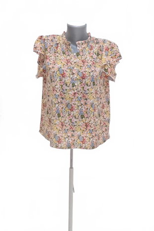Damen -T-ShirtGenesisohne Aufdruck,farbegeblümt,größeM