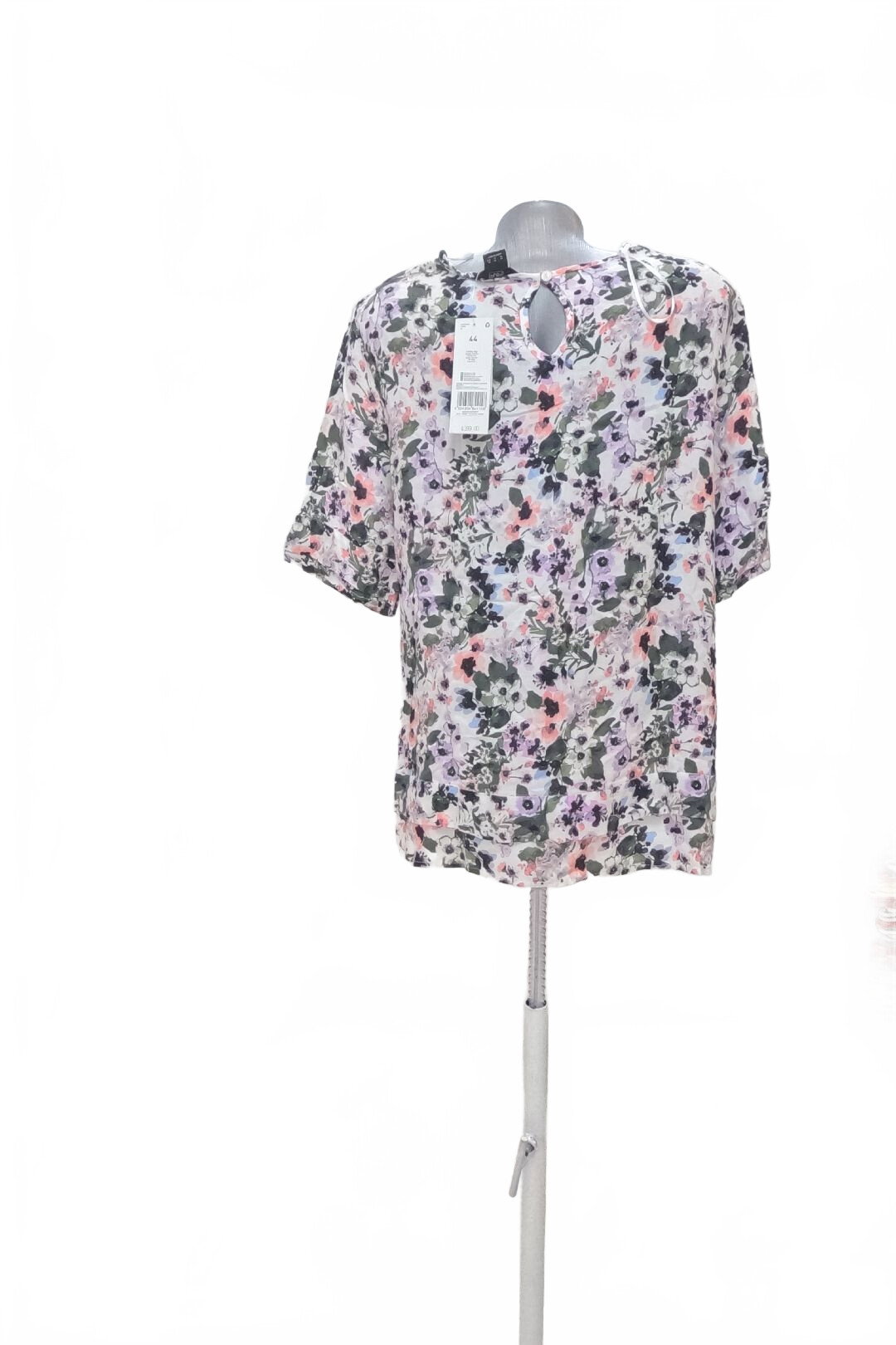 Damen -T-ShirtF&Fohne Aufdruck,farbegeblümt,größe44