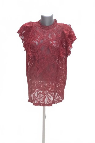 Damen -T-ShirtF&Fohne Aufdruck,farberot,größe46