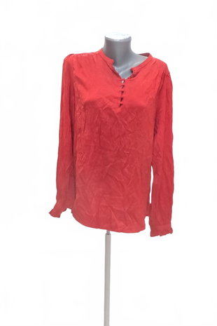 Damen -T-ShirtLindexohne Aufdruck,farberot,größeM