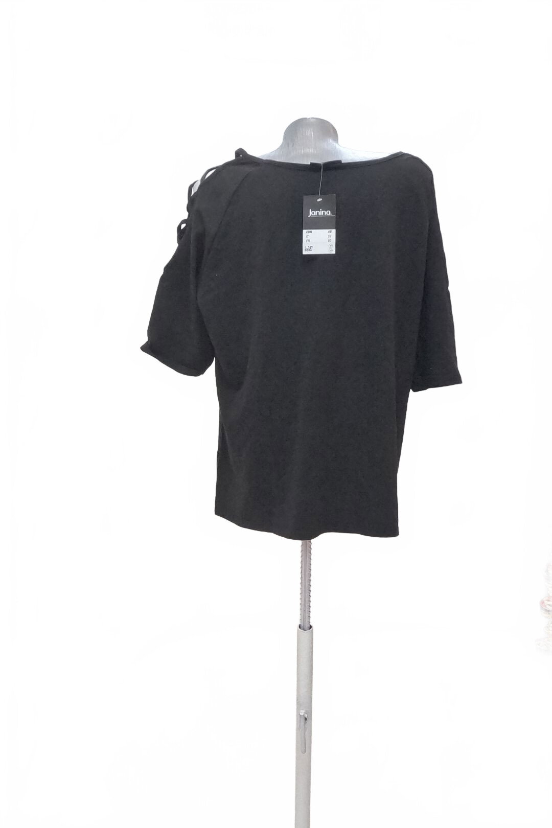 Damen -T-ShirtJaninaohne Aufdruck,farbeschwarz,größe48