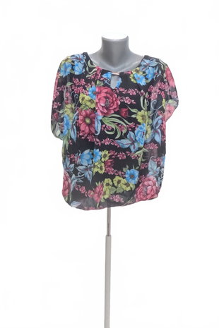 Damen -T-ShirtGenesisohne Aufdruck,farbegeblümt,größeL