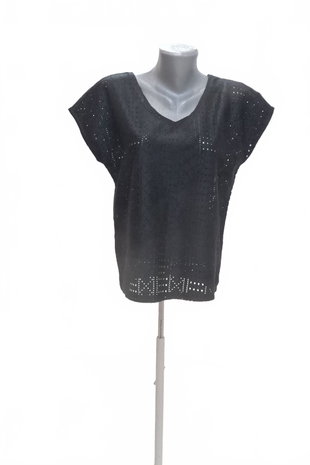 Damen -T-ShirtGenesisohne Aufdruck,farbeschwarz,größeM