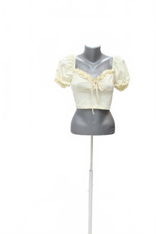 Damen -T-ShirtSheinohne Aufdruck,farbegelb,größe36