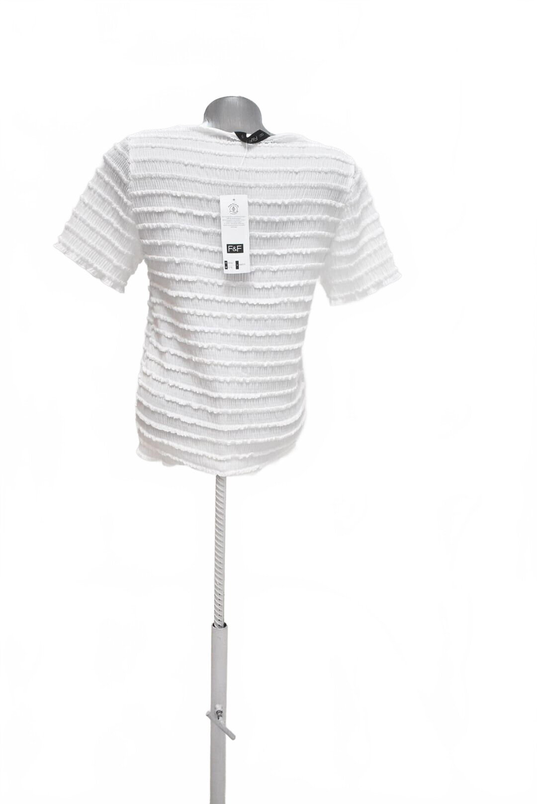 Damen -T-ShirtF&Fohne Aufdruck,farbeweiss,größeM
