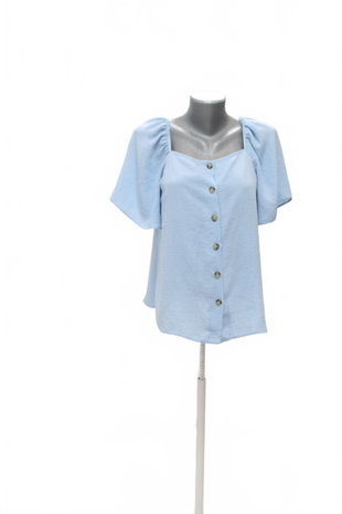 Damen -T-ShirtF&Fohne Aufdruck,farbeblau,größe42