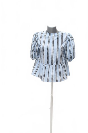 Damen -T-ShirtSheinohne Aufdruck,farbegestreift,größe36