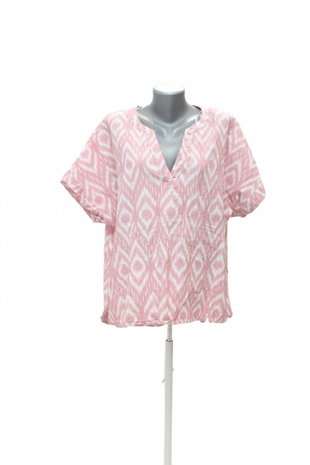 Damen -T-ShirtF&Fohne Aufdruck,farbegemustert,größe46