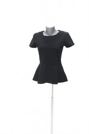 Damen -T-ShirtTuohne Aufdruck,farbeschwarz,größe40