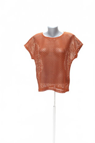 Damen -T-ShirtEsmaraohne Aufdruck,farbebraun,größe40