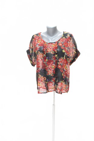 Damen -T-ShirtGenesisohne Aufdruck,farbegeblümt,größe42