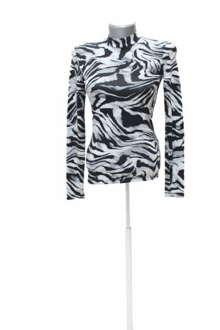 Damen -T-ShirtAmisuohne Aufdruck,farbeanimal-print,größeXS