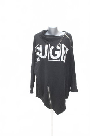 Damen -T-ShirtGenesismit Aufdruck,farbeschwarz,größeXL