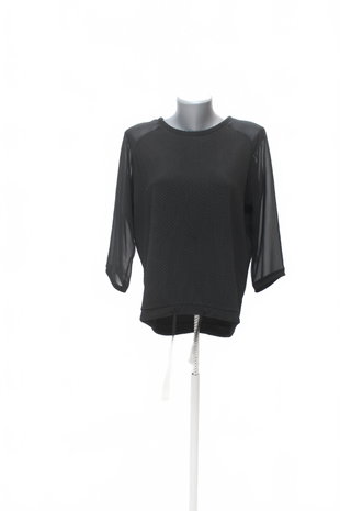 Damen -T-ShirtReservedohne Aufdruck,farbeschwarz,größeM