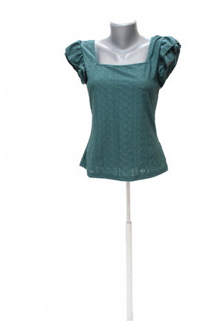 Damen -T-ShirtSheinohne Aufdruck,farbetůrkis,größeL