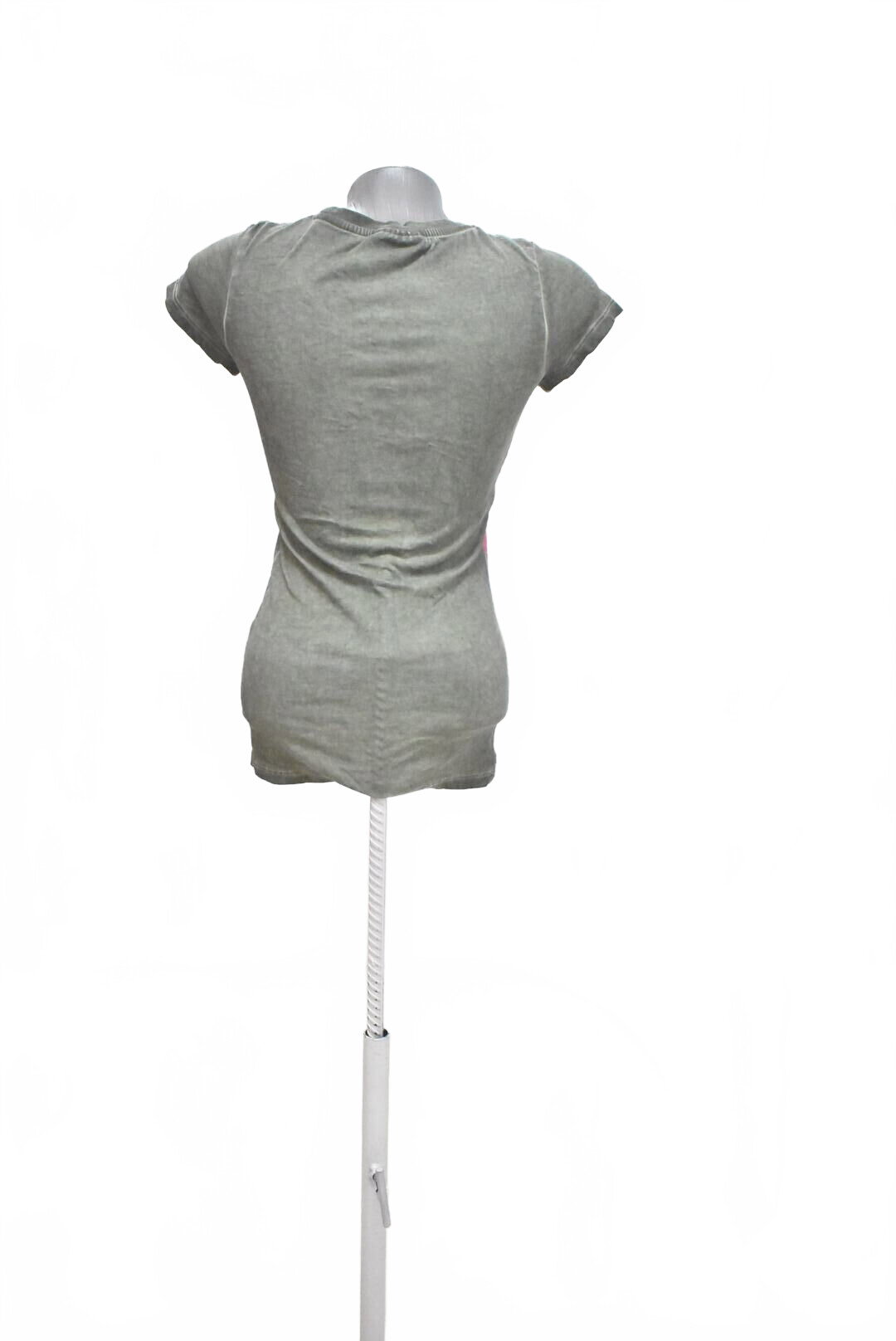 Damen -T-ShirtRetromit Aufdruck,farbekhaki,größeXS