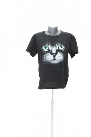 Damen -T-ShirtGenesismit Aufdruck,farbeschwarz,größeM