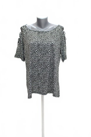 Damen -T-ShirtJaninaohne Aufdruck,farbeanimal-print,größe48