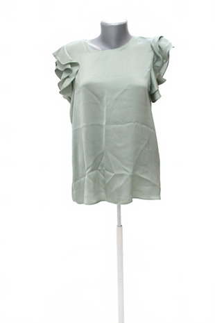 Damen -T-ShirtZaraohne Aufdruck,farbegrün,größeL