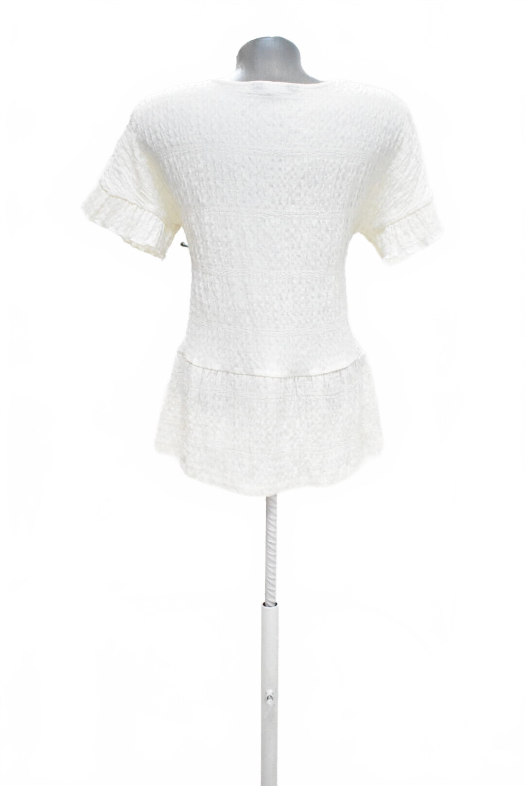 Damen -T-ShirtF&Fohne Aufdruck,farbeweiss,größe34