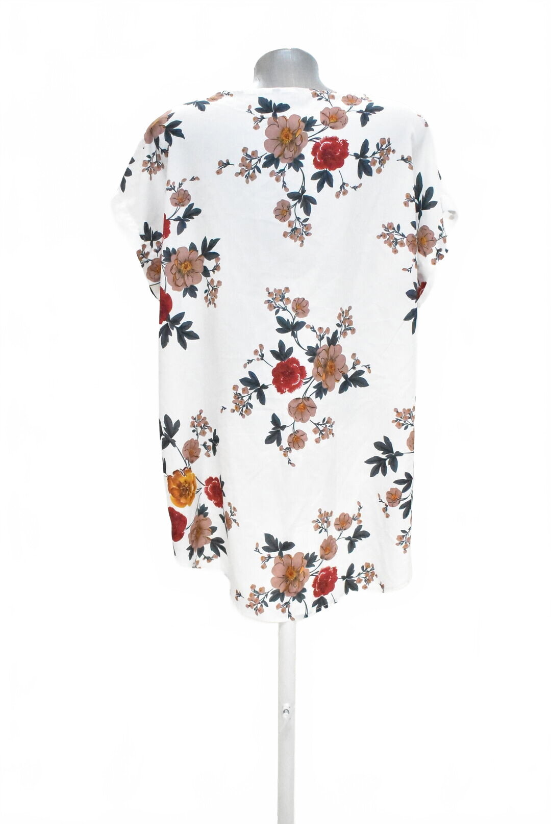 Damen -T-ShirtSheinohne Aufdruck,farbegeblümt,größe2XL
