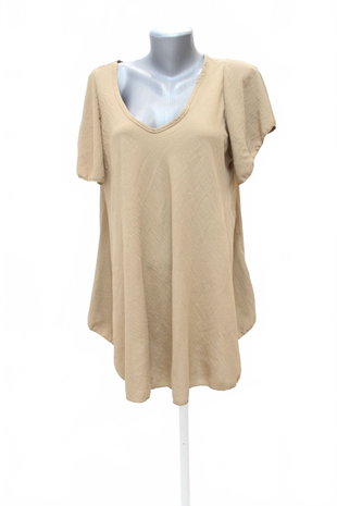 Damen -T-ShirtGenesisohne Aufdruck,farbebraun,größeXL