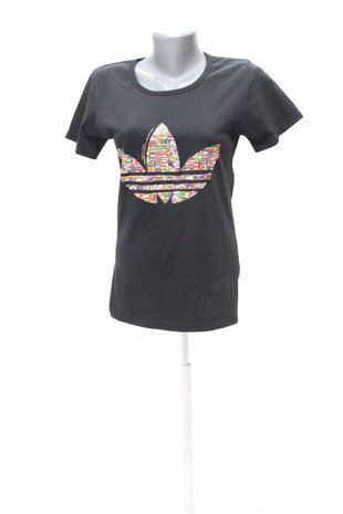 Damen -T-ShirtGenesismit Aufdruck,farbeschwarz,größeM