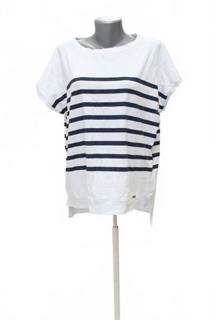 Damen -T-ShirtGenesisohne Aufdruck,farbegestreift,größeXL