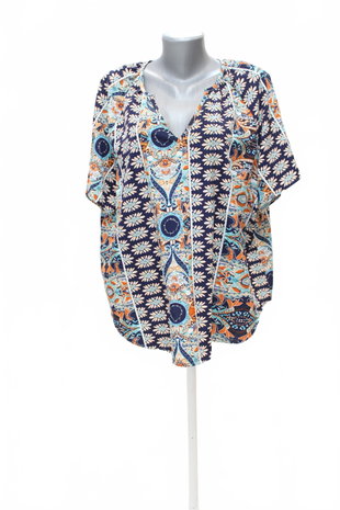 Damen -T-ShirtGenesisohne Aufdruck,farbegemustert,größe3XL