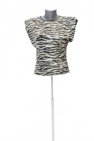 Damen -T-ShirtGenesisohne Aufdruck,farbeanimal-print,größeXS