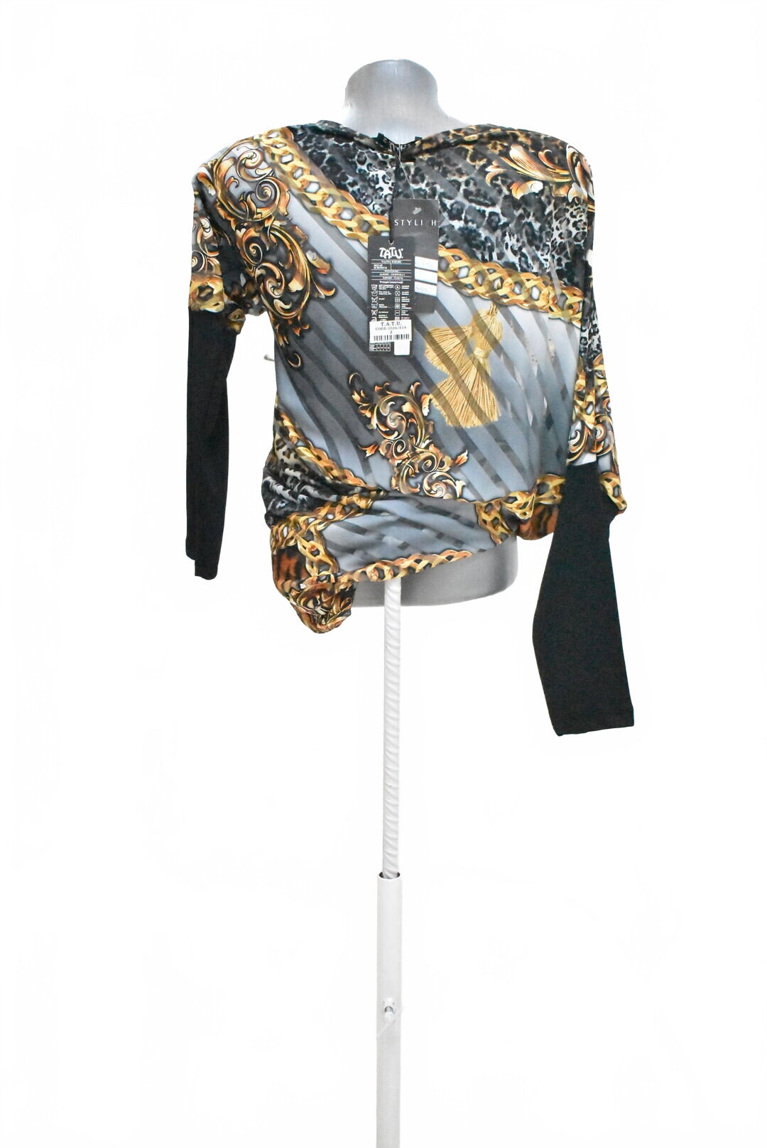 Damen -T-ShirtGenesisohne Aufdruck,farbegemustert,größeM