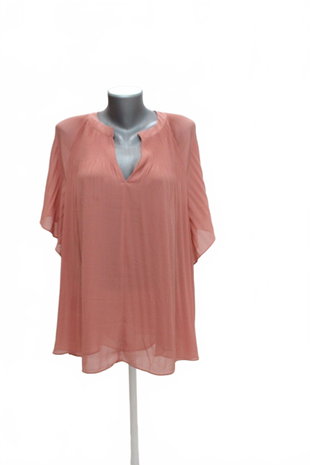 Damen -T-ShirtH&Mohne Aufdruck,farberute,größe2XL