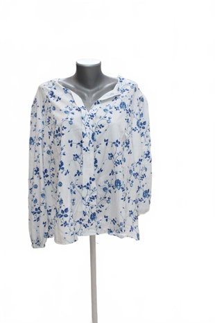 Damen -T-ShirtGenesisohne Aufdruck,farbegeblümt,größe2XL