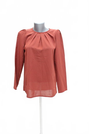 Damen -T-ShirtSheinohne Aufdruck,farberot,größeS